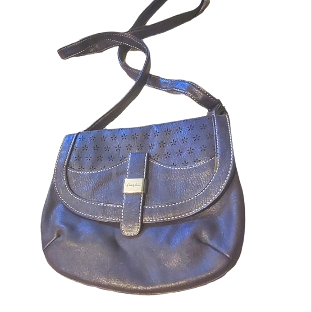 Dark Purple Grace Adele crossbody bag.